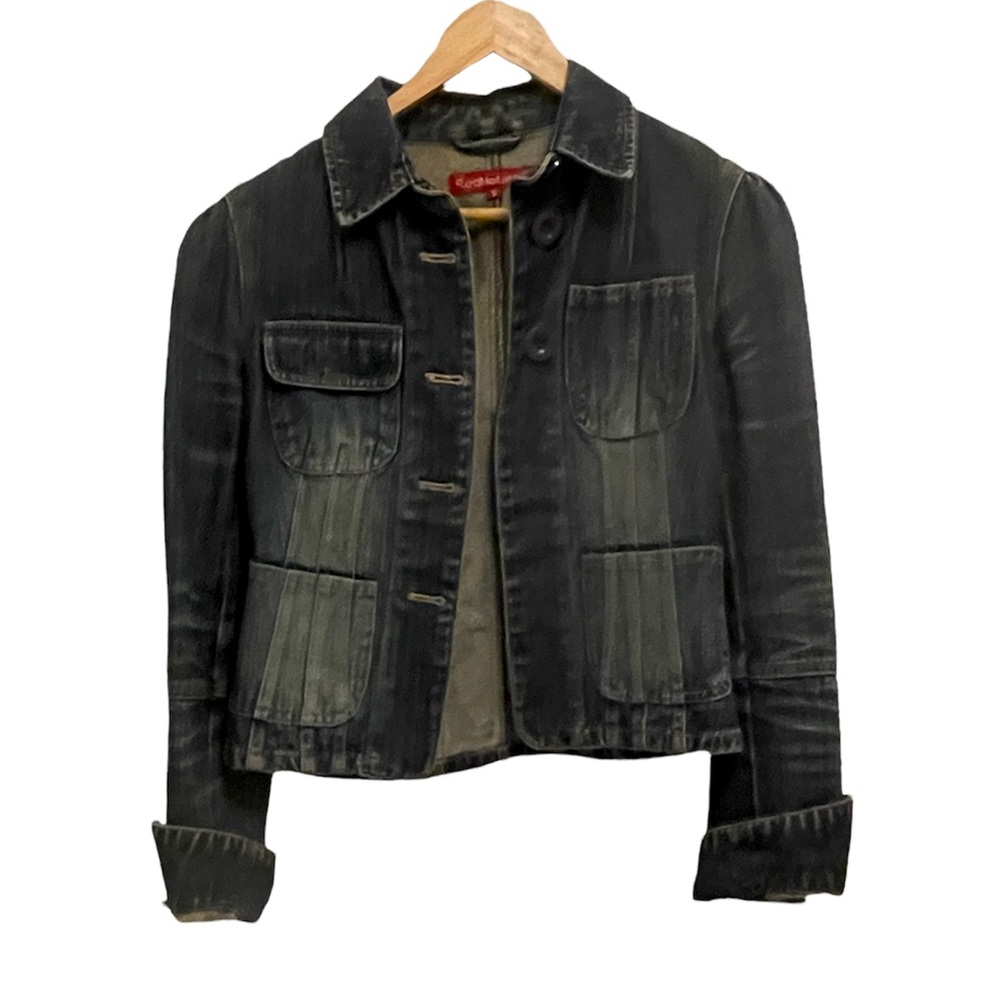 Vintage Y2K cropped denim jean jacket